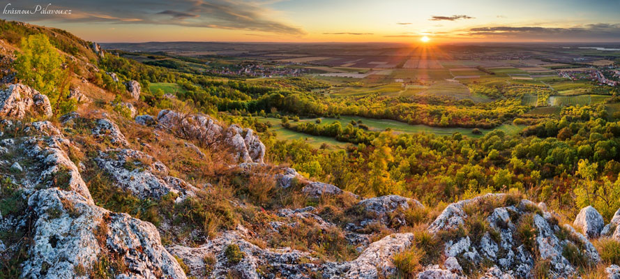 Podzimní panorama ze Stolové hory